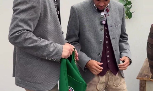 奇异果体育app-拜仁发布迪亚斯身着巴伐利亚传统服装视频:气质契合满分